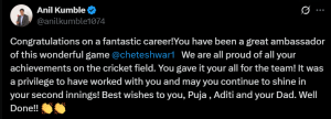 Cheteshwar Pujara retires: From Gautam Gambhir to R Ashwin - who said what?