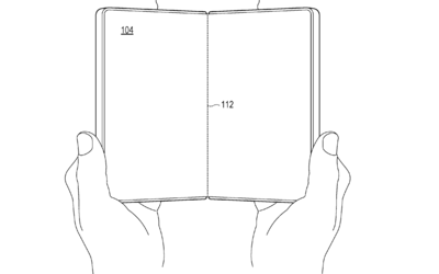 Microsoft's patent for a new foldable device with a single hinge system