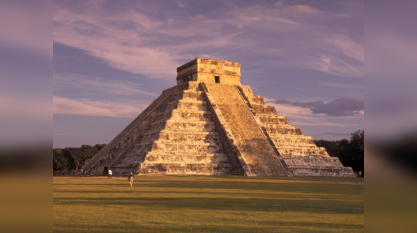 The pyramid of Kukulkan at Chichen Itza.