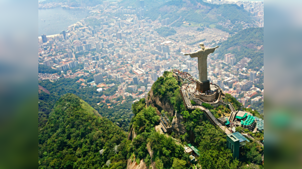 Christ the Redeemer statue overlooking Rio de Janeiro.