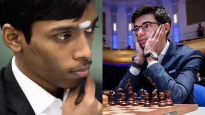 Anish Giri and R Praggnanandhaa