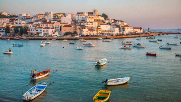 Picturesque coastline of Algarve, Portugal.