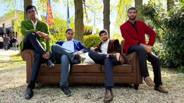 Indian chess stars: Gukesh, Vidit, Arjun, and Praggnanandhaa