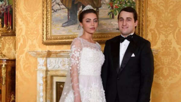 A crystal gown and floral fantasy marked the Gutseriev wedding
