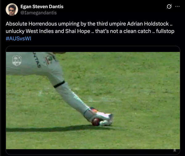 Online debate over umpiring decisions