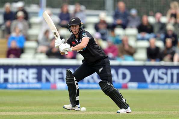 Sophie Devine batting in an ODI match