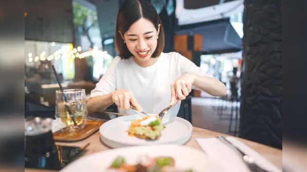 Woman with glowing skin smiling
