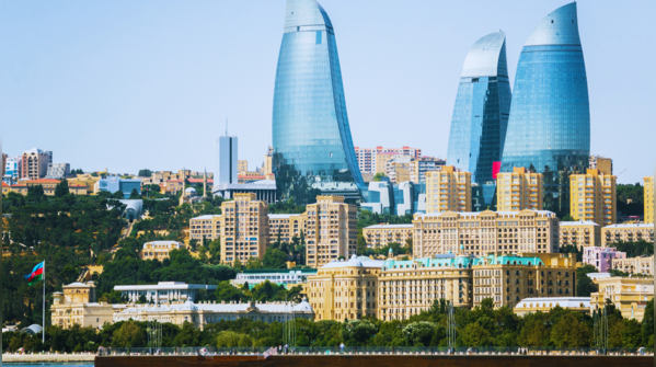 Baku, Azerbaijan (+744%)
